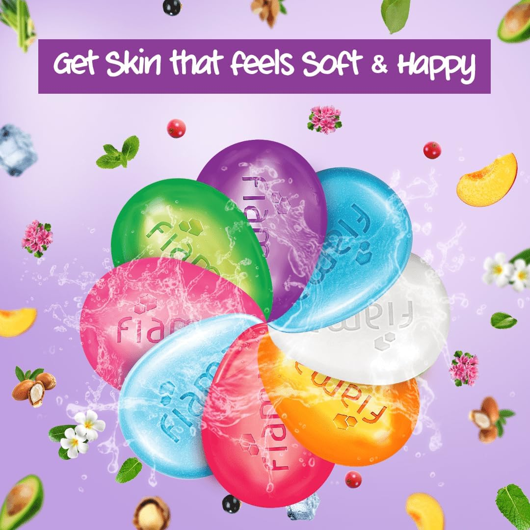 Fiama Gel Bathing Bar Mega Celebration Pack, with 8 Unique Gel Bars & Skin Conditioners for Moisturized Skin, 125G Soap (Pack of 8) image number 6