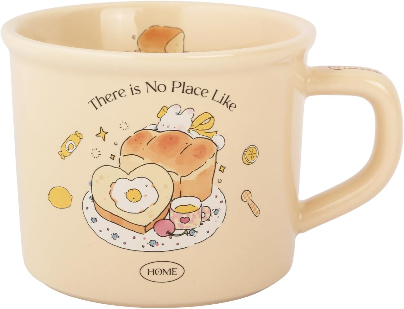 Cute Morning Coffee Mug 380Ml/12Oz Kawaii Bunny and Toast Bagel Household Ceramics Latte Milk Tea Cup for Boys Girls Kids Daughter Son Home Family (Toast) image number 3
