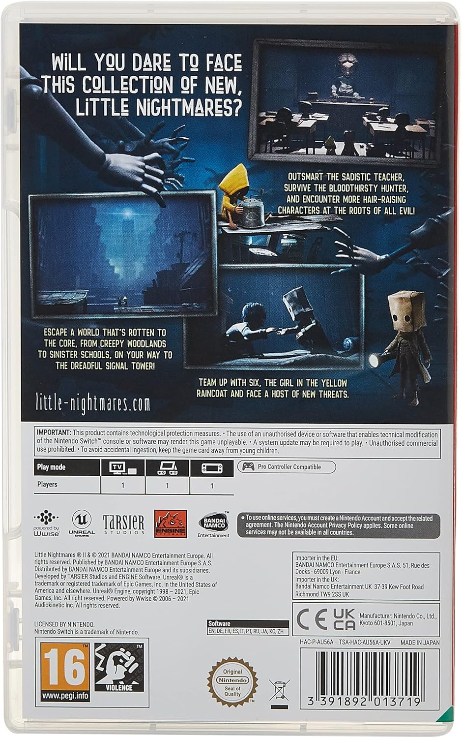 Bandai Namco ​Little Nightmares II Nintendo Switch Game image number 1