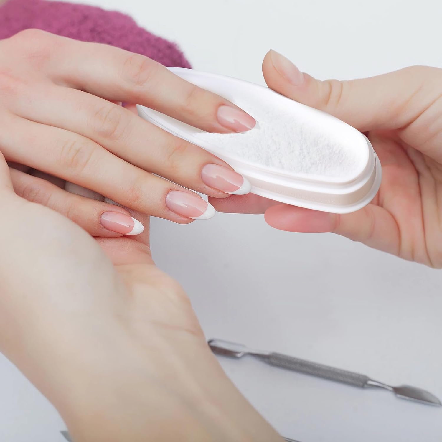 DOITOOL 3Pcs Nail Dip Powder Trays Set Plastic French Tip Nail Dipping Boxes for Manicure