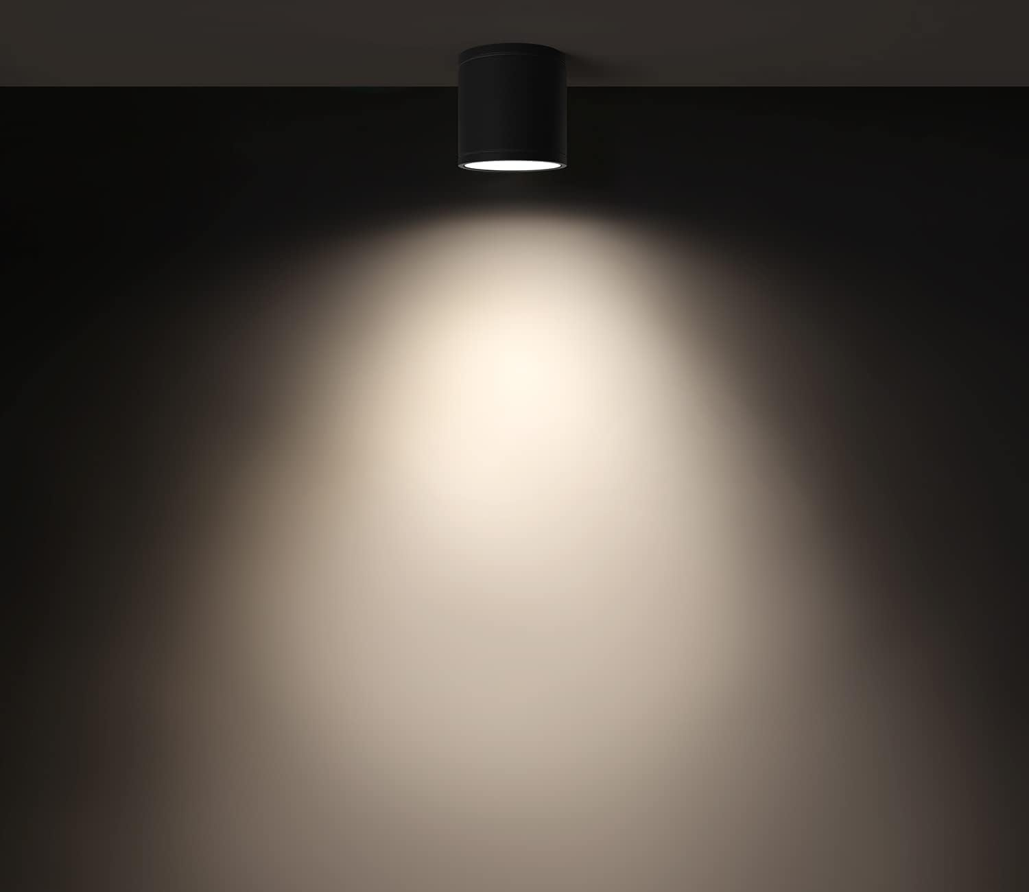 DAWALIGHT Surface Mounted Downlight GU10 5W LED Ceiling Spotlight IP44 Waterproof Outdoor Spot Lights Downlighters for Bathroom Kitchen Garden Living Room Corridor Restaurant, Aluminum, Dark Grey image number 5