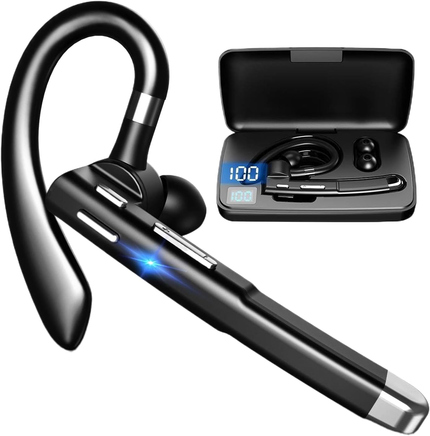 Walopola Language Translator Earphones | High Precision Translation Headphones - Wireless Headphones Noise Reduction Translation Device for Meeting Workplace Learning Students School Travel Adults