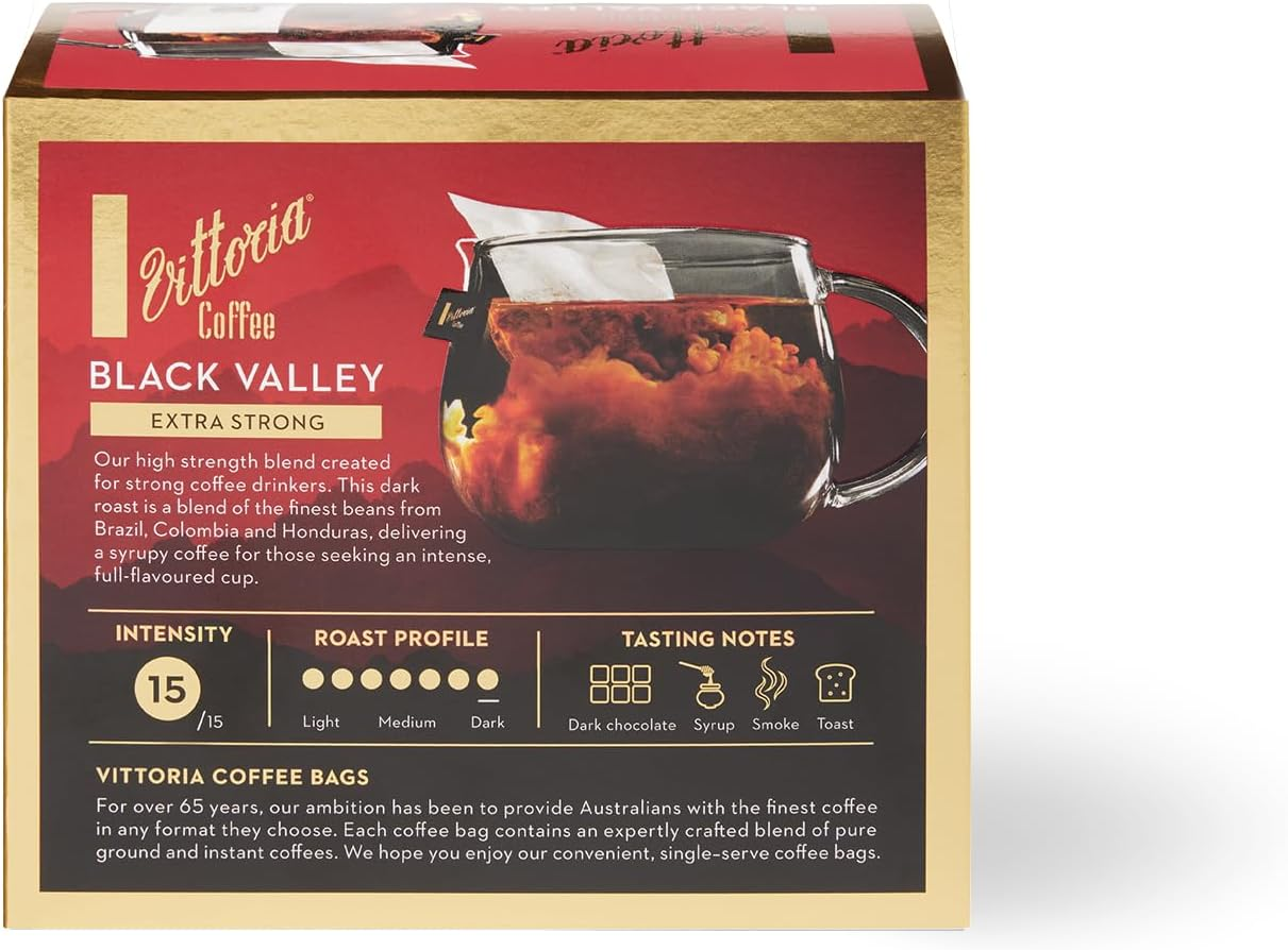 Vittoria Coffee Black Valley Coffee Bags (Case of 4) image number 1