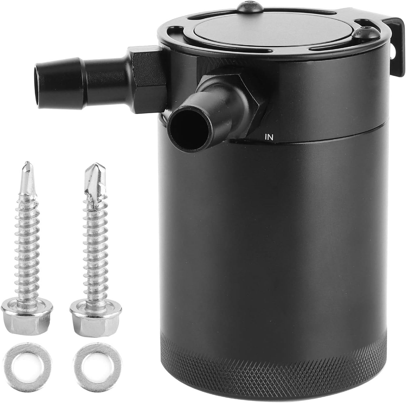 800Ml Universal Aluminum Alloy 2-Port Oil Catch Can with Baffle for High-Performance Engine and Easy Installation image number 3