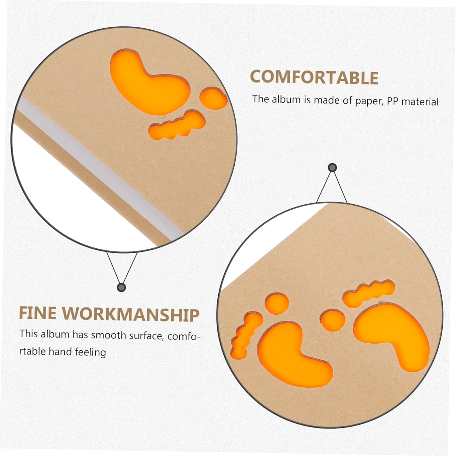 Photo Album with Durable Material Cute Memory Holder for Newborn Girl Keepsake for Birthdays Anniversaries Milestones image number 4