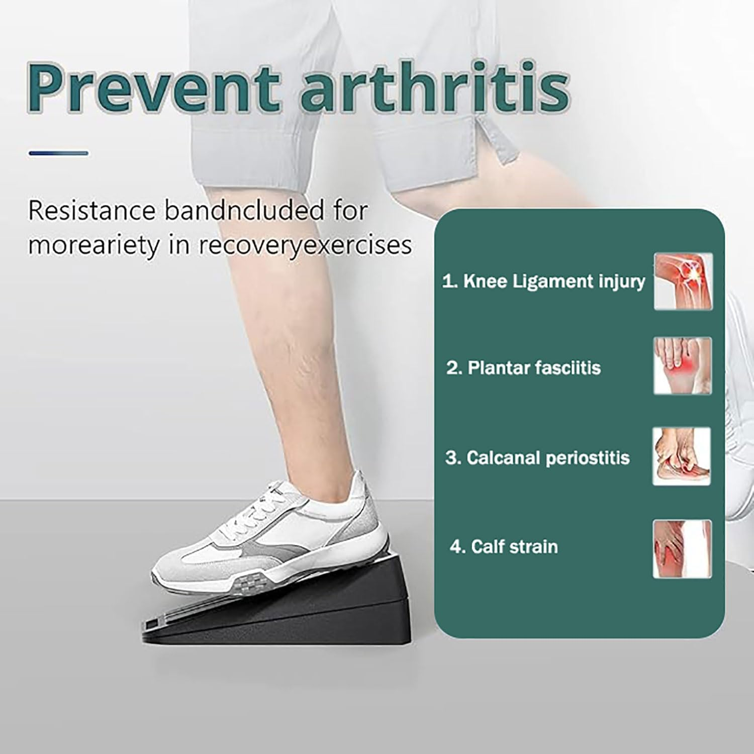 Yqkangzhu Squat Wedge Block, Non Slip Slant Board for Calf Stretching, 3 Pcs Adjustable Incline Board, Calf Stretch Squat Ramp, Deadlift Squat, Portable Squat Wedge for Gym Home Heel Elevated Squat image number 6