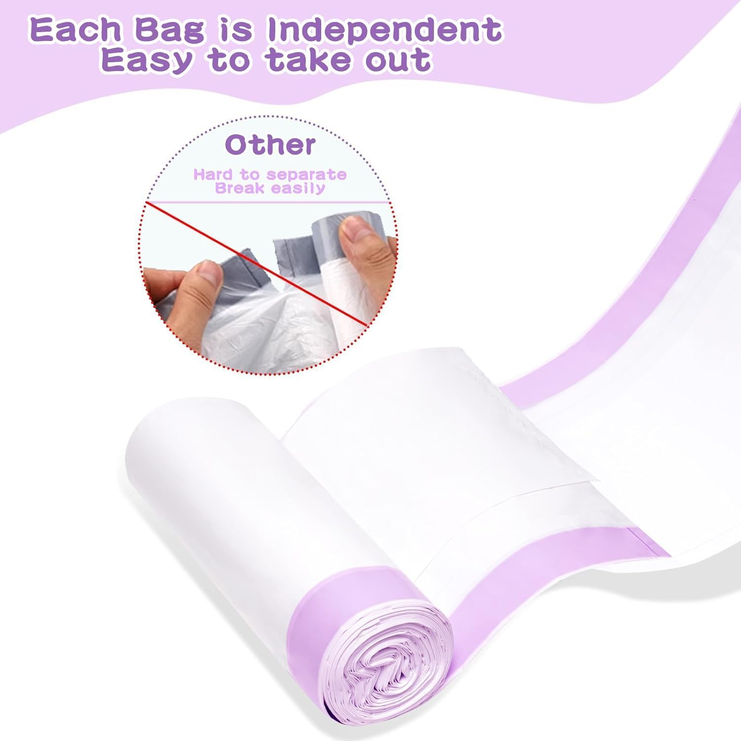 Cat Litter Box Liners Large, 35 Pack Jumbo Drawstring Cat Litter Bags, Extra Thick Pet Litter Pan Liners, Kitty Litter Bags Heavy Duty 41" X 18" image number 2