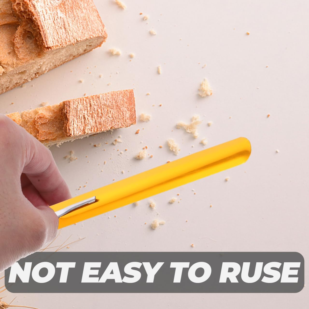 PRETYZOOM Bread Scraper Crumb Sweeper Stainless Steel Kitchen Tabletop Crumber with Fixed Clamp for Restaurant and Home Cleaning image number 1