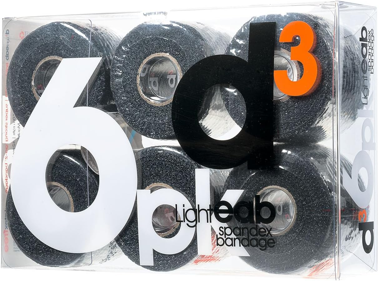 D3 Light Rip EAB Elastic Adhesive Bandage White 50Mm X 7M (3 Rolls) Hand-Tearable Weightlifting Thumb Tape Wrist, Ankle, Ear & Joint Injury Medical Strapping