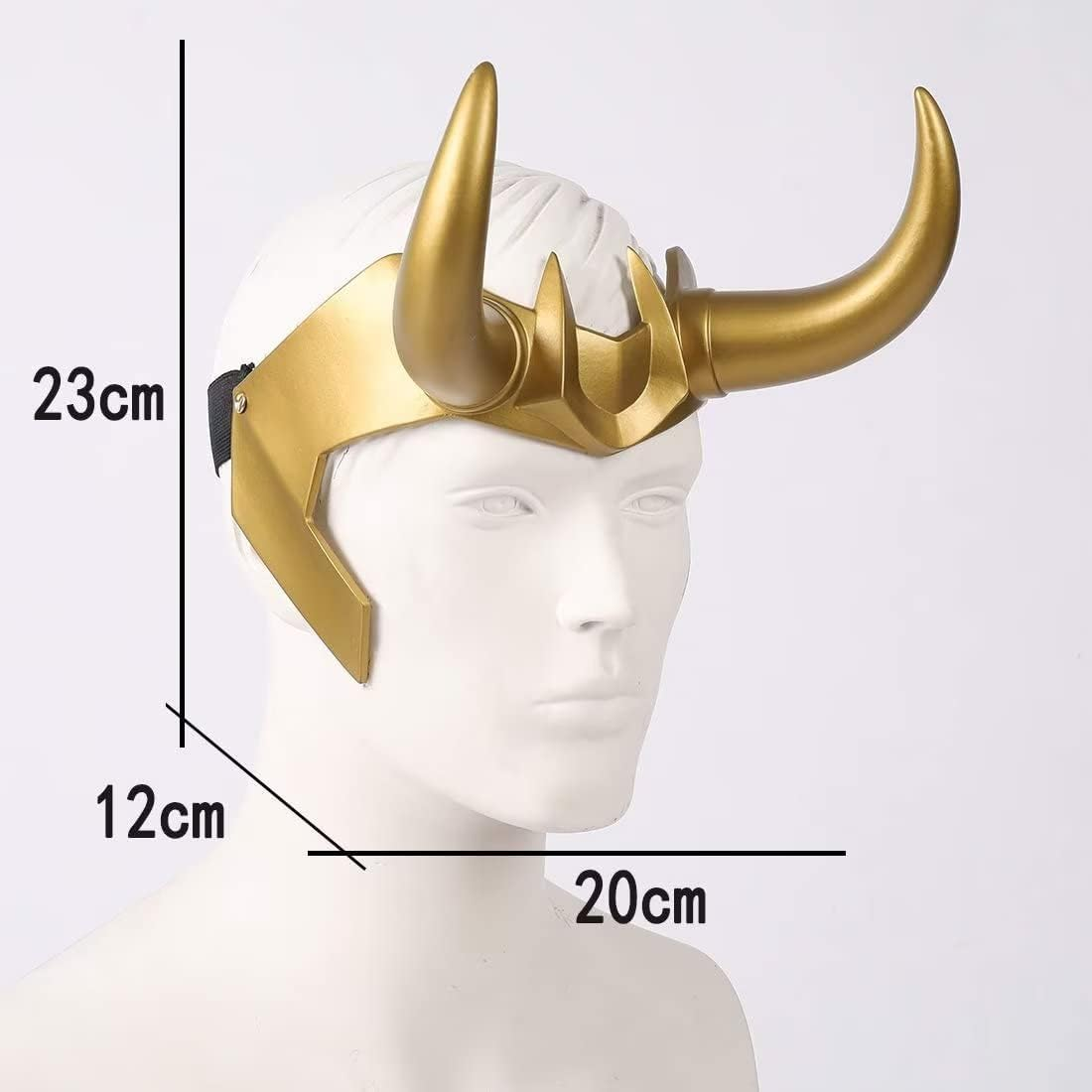 3D Loki Helmet with Horns Thor Ragnarok Crown Norse Mythology Halloween Movie Mask God image number 2