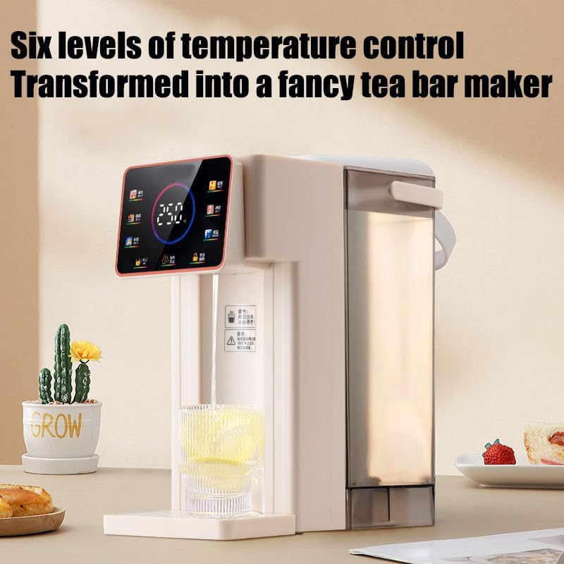 Instant Cold Hot Filter Water Dispenser, 2000W Desktop Small Instant Water Dispenser, 6 Temperature Settings, 3 L Capacity, 3S Quick Heating, LED Touch Screen, for Homes Offices Schools image number 5