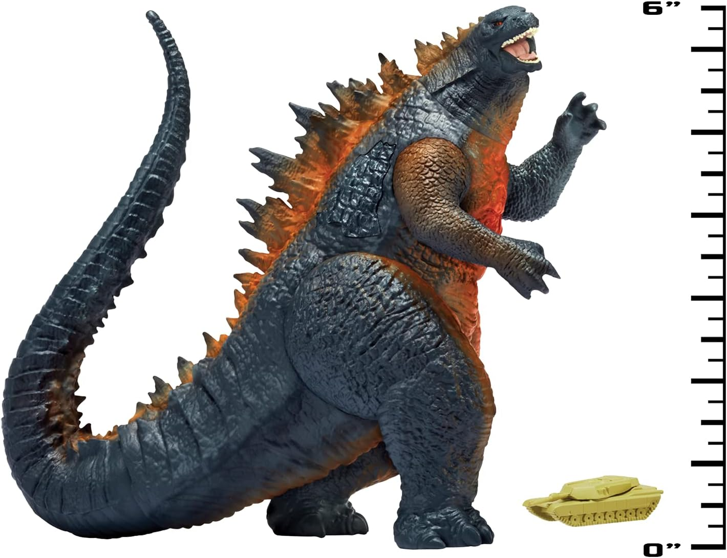 Monsterverse MN100000 6" City of Destruction Godzilla (2014) with Tank, Multi Colour image number 6