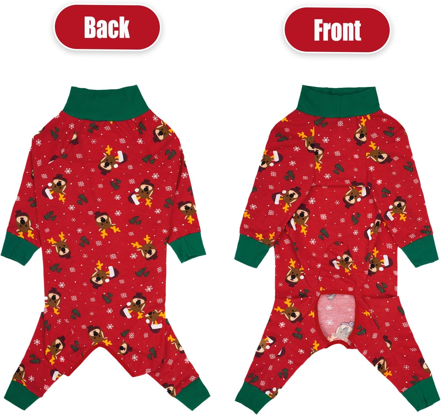 Axcimond Dog Body after Surgery Dog Onesie Dog Body Castration/Male Surgical Body Dog Recovery Suit for Dogs after Surgery Long Sleeve Wound Protection Suits Alternative to Collar for Dogs image number 1