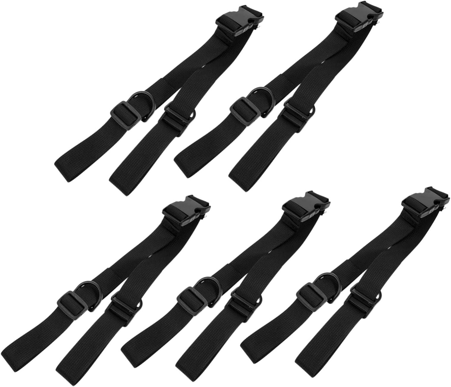 BEBEMOKO 5Pcs Heavy Duty Adjustable Luggage Straps for Suitcases Backpacks Yoga Mats Buckle Fasteners for Secure Travel and Outdoor Gear Binding image number 5