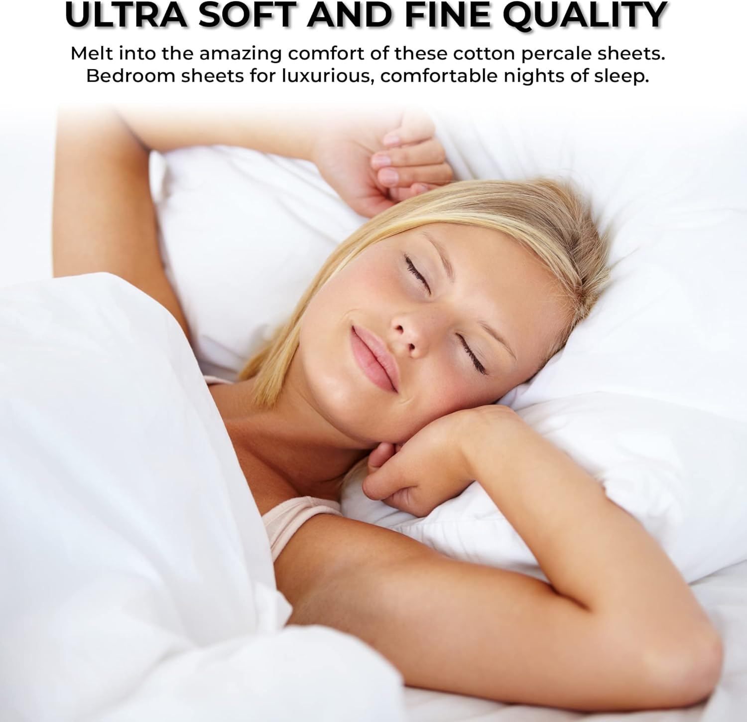 Tribeca Living Egyptian Cotton Percale 350 Thread Count Deep Pocket Sheet Set Queen Silver, 350ECPE4PSSQUSI image number 5