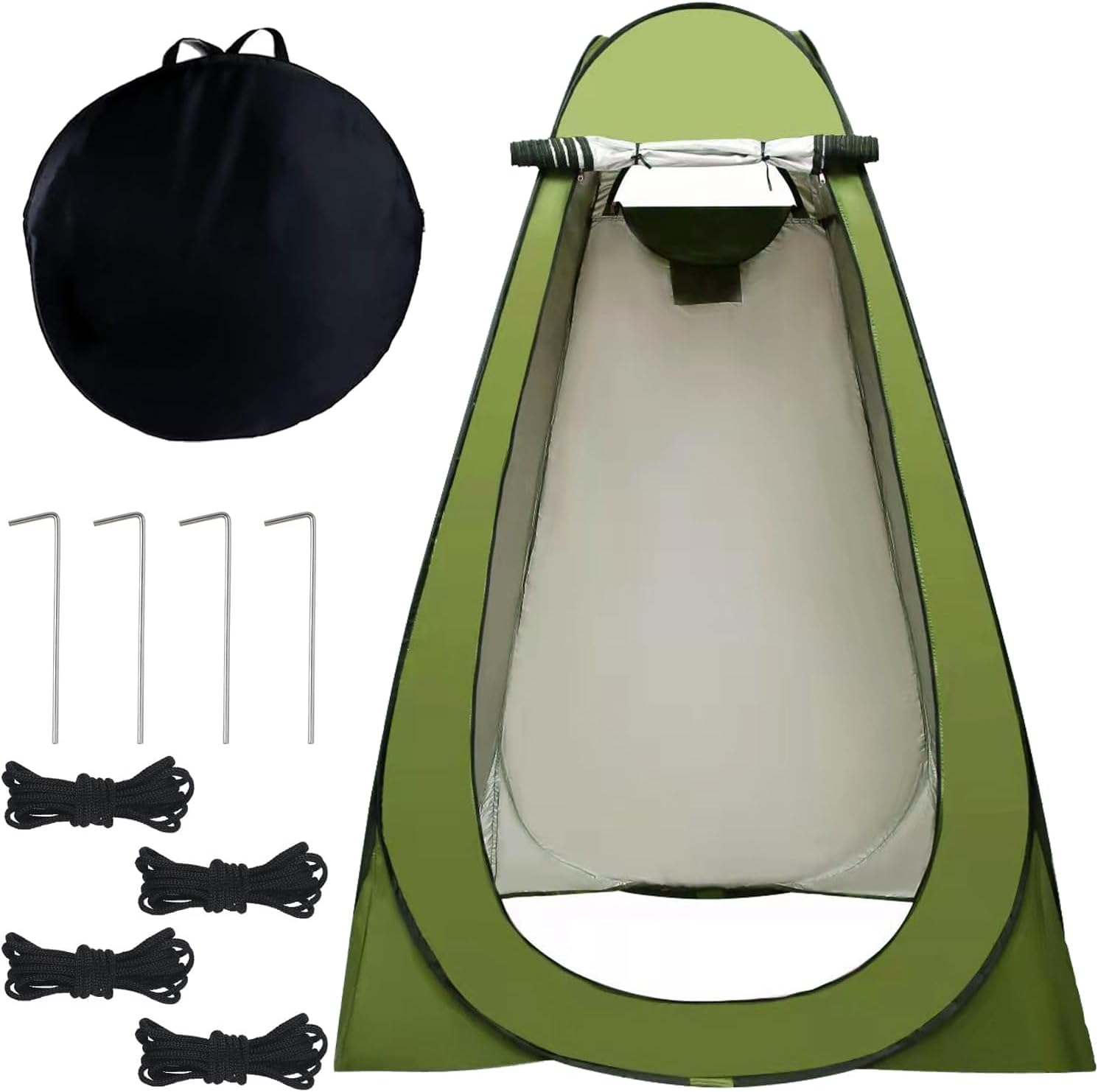 Pop up Privacy Tent,Changing Room Portable Shower Tent for Outdoor Camping Hiking Beach Toilet Shower Bathroom,Easy Set Up(Green)
