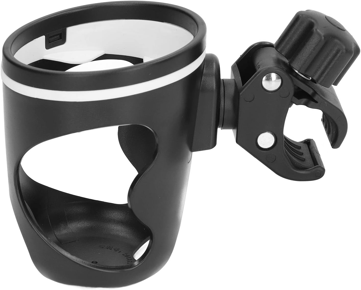 Stroller Cup Holder Universal Black ABS Plastic Rotatable Parent Bottle Holder for Baby Stroller Accessories image number 3