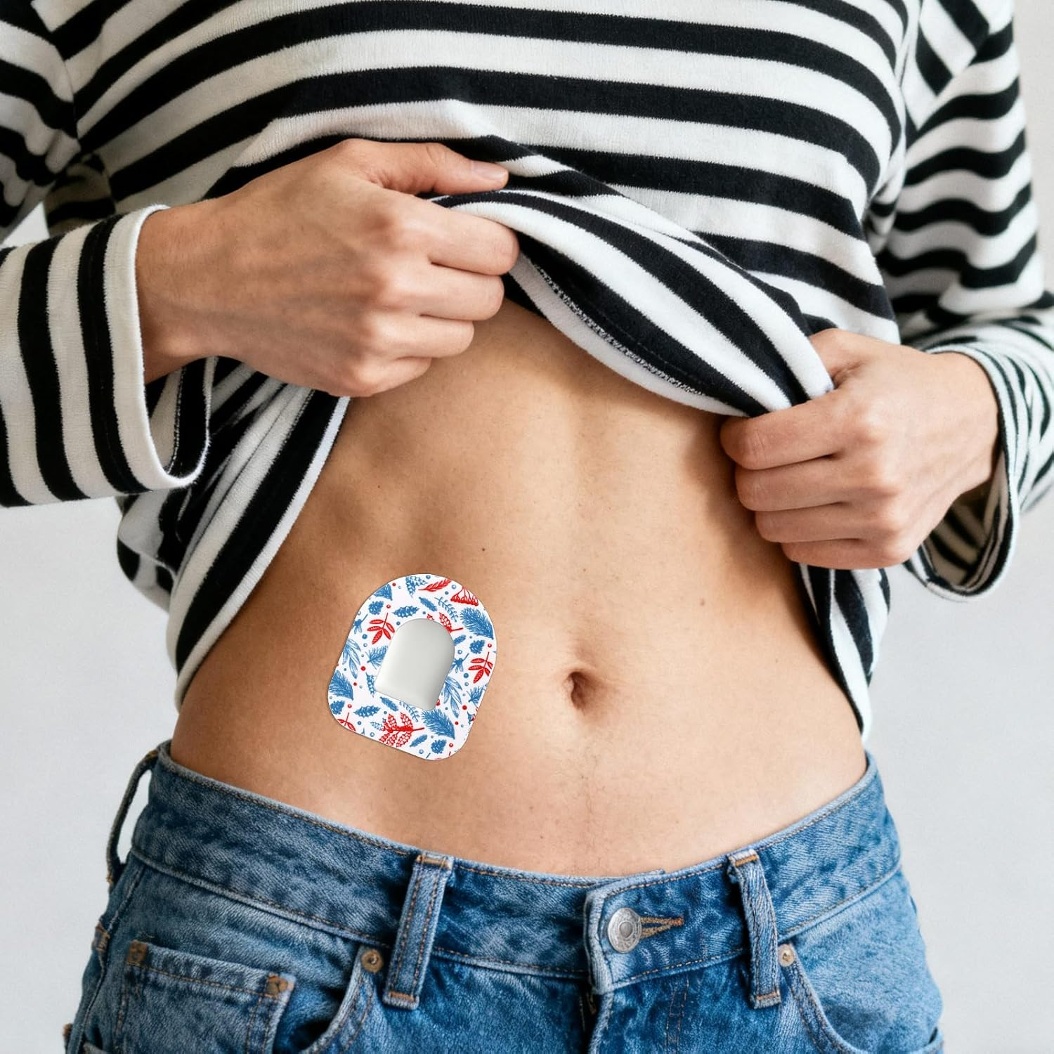 25Pcs Sensor Patches for Omnipod 5, Christmas Adhesive Patches CGM Overpatches Sensor Covers for Omnipod 5 (5 Styles) image number 4