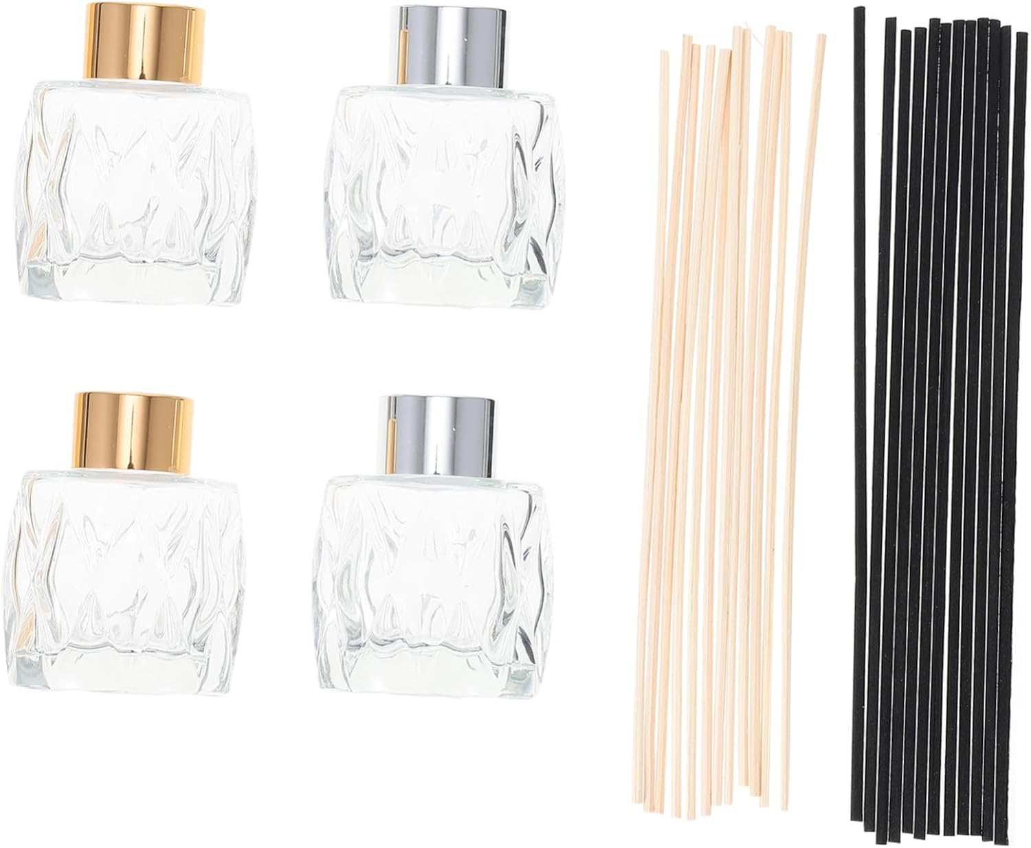 Glass Aromatherapy Bottles Multi-Functional Diffuser Empty Refillable Glass Containers Fragrance Release Jars for Home image number 1