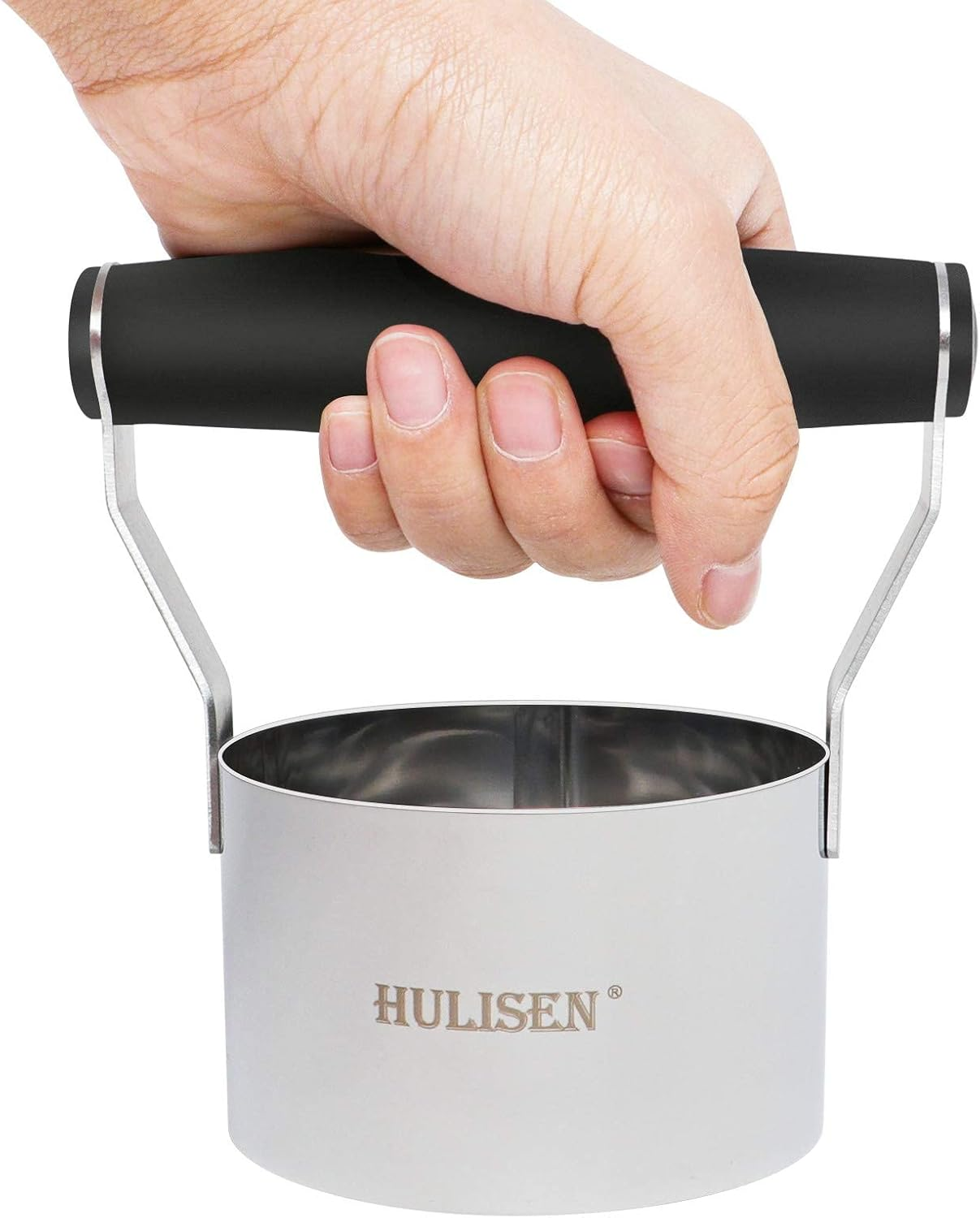 HULISEN 3 Inch Biscuit Cutter, Stainless Steel round Cookies Cutter with Soft Grip Handle, Gift Package image number 2