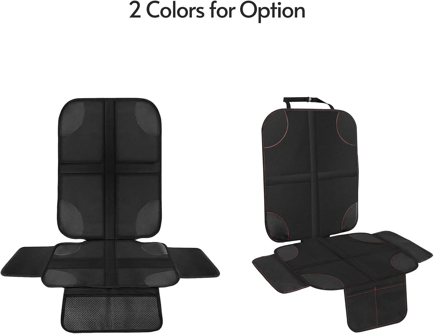 RAYWE Baby Car Seat Protector Slip-Proof Wear-Resistant Back Seat Cover Mat with Organizer Pocket image number 2