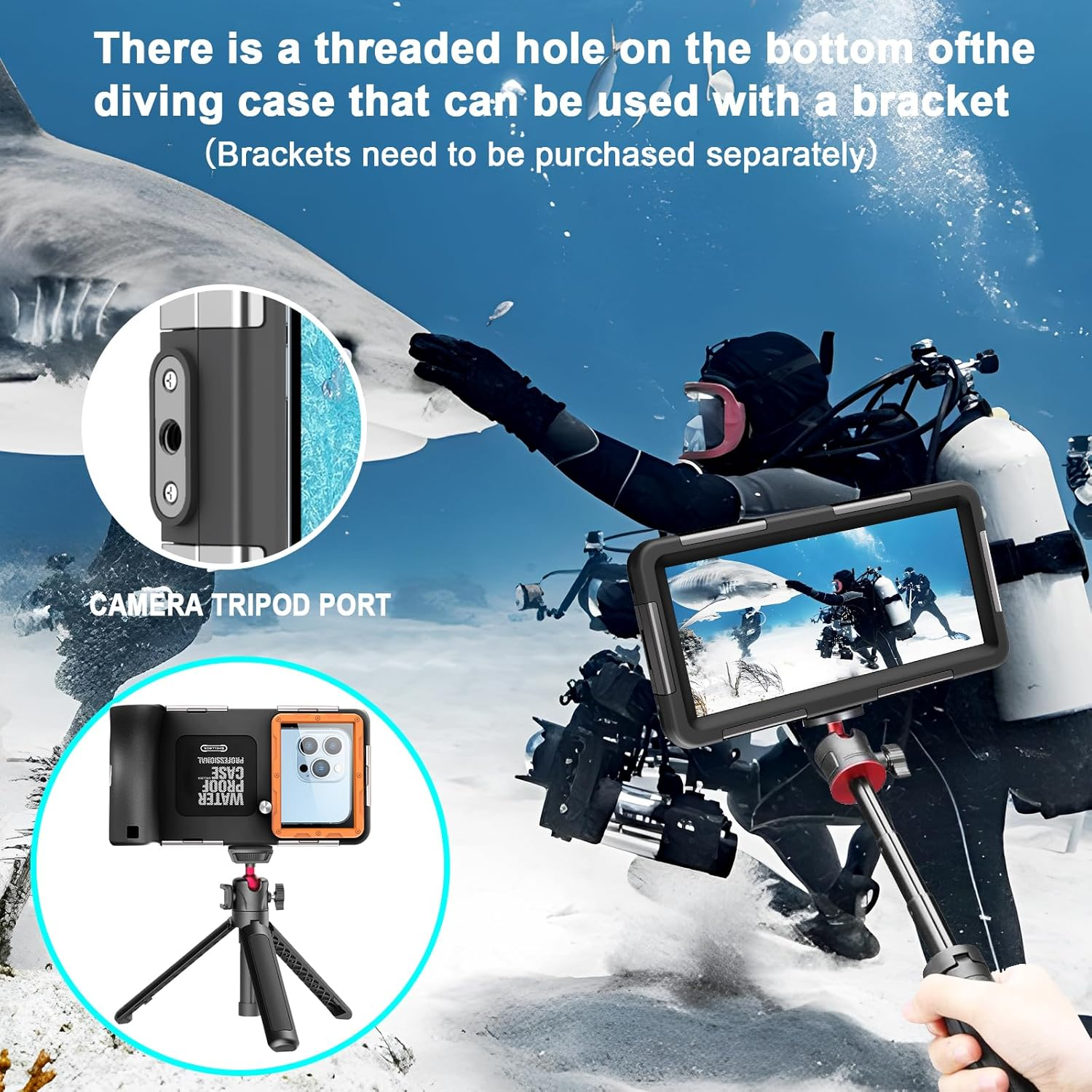 MKERED Waterproof Phone Case Underwater Phone Pouch 15M Case with Lanyard for Swimming Snorkeling Raining Dustproof for Iphone 15 14 13 Pro Max Samsung S24 S23 S22 Ultra A55 A35 A25 A15 A54 A34 - 2Nd Generation Gray image number 6