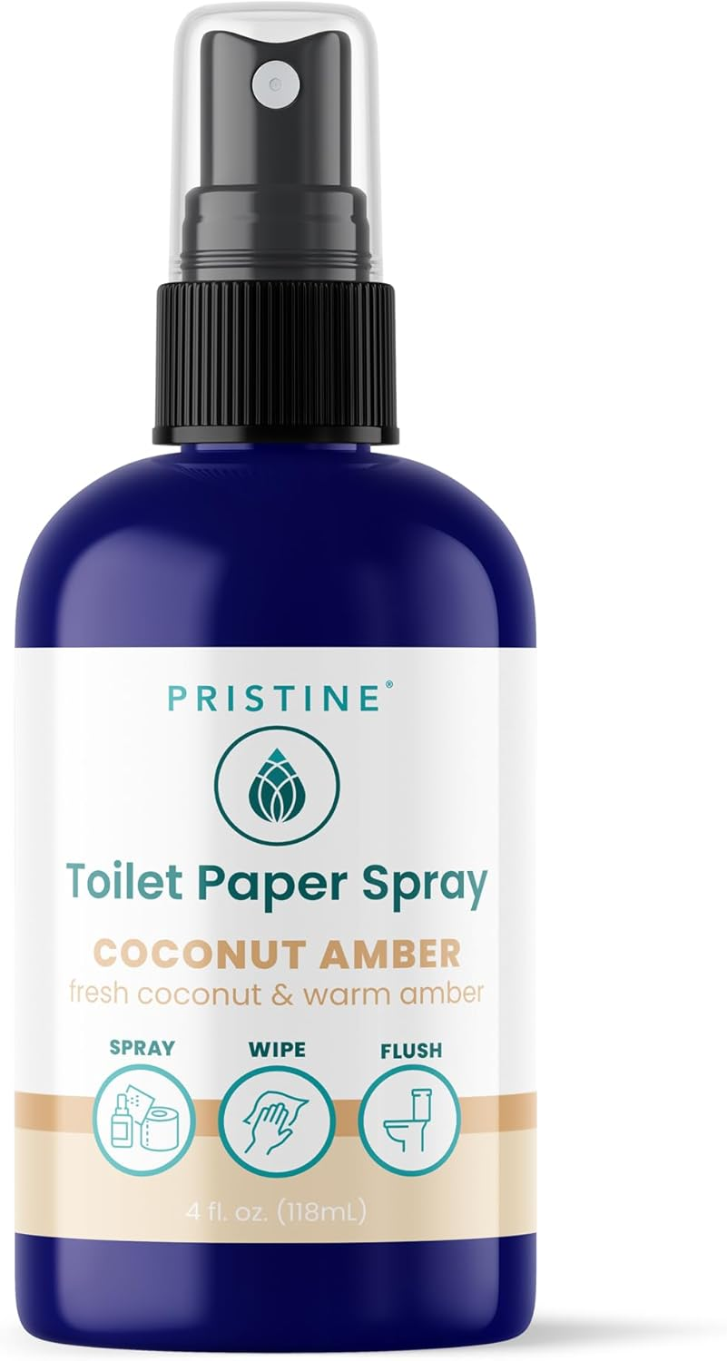 Pristine Toilet Paper Spray: as Seen on Shark Tank, the Planet Friendly, More Natural Alternative to Flushable Wet Wipes - Original 4 Oz