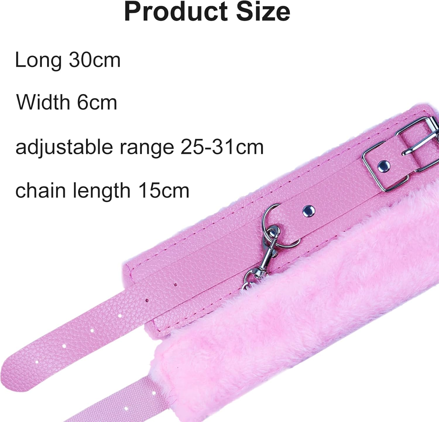 Sex Toys Sexy Cosplay Plush Handcuffs and Blindfold Set - Soft PU Leather Handcuffs for Bed, Couples Party Supplies for Lovers, Adjustable and Comfortable Restraints for Intimate Moments image number 1