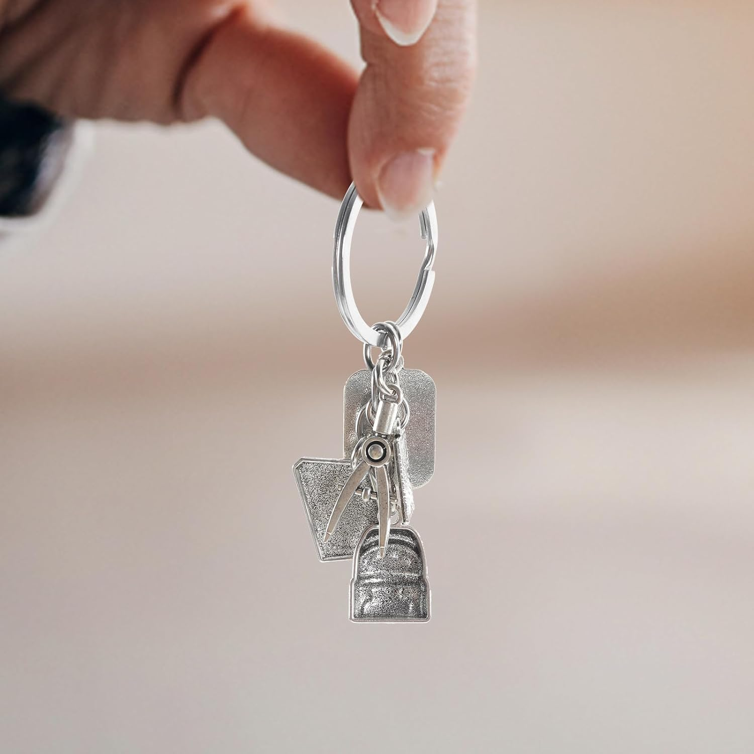 HEALEEP Back to School Calculator Keychain with Mini Calculator, Small Key Ring for Backpack and Wallet, Compact Key Chain for Men and Women, School Supplies Accessory image number 3