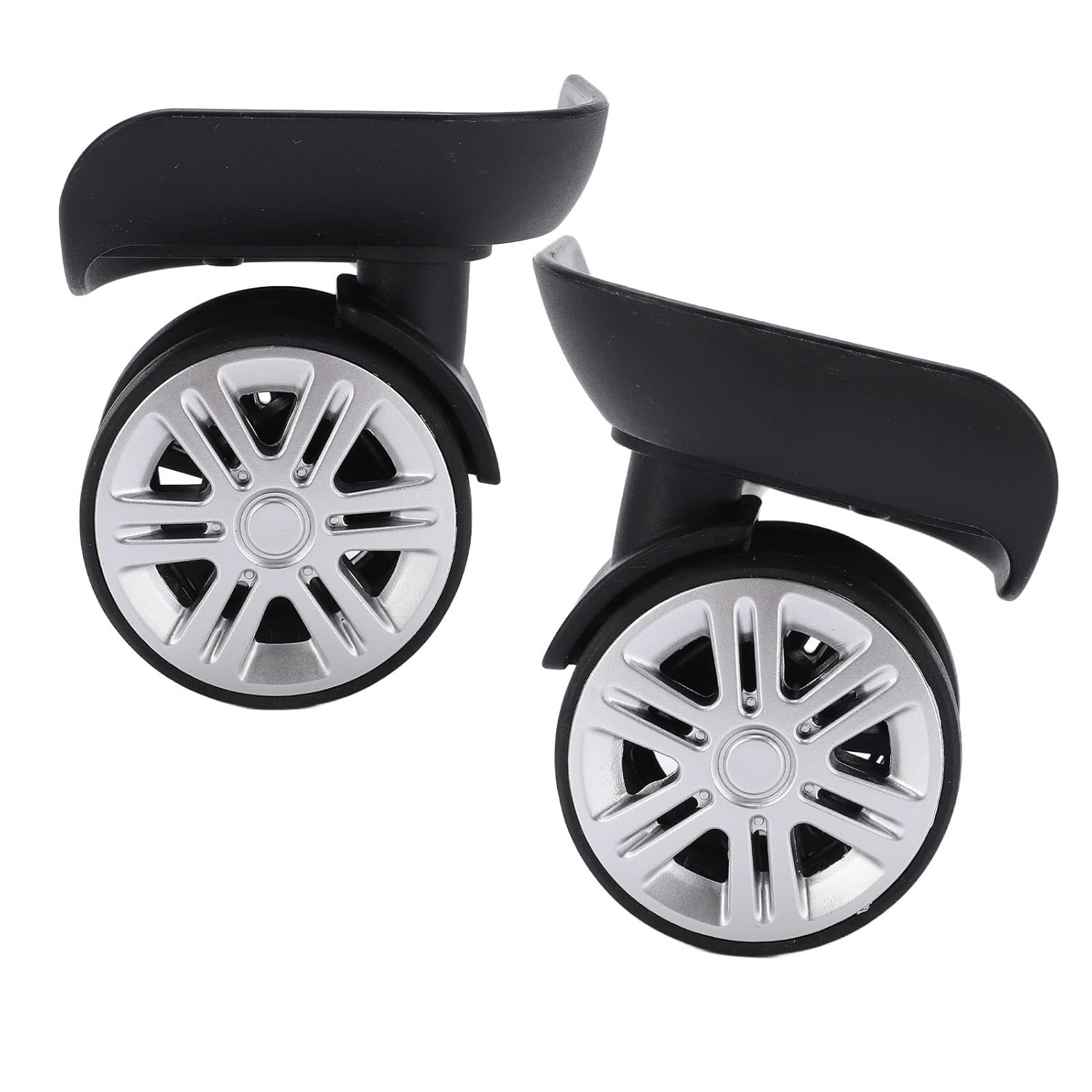 1 Pair Suitcase Replacement Wheels, Luggage Caster Wheels, Silent Plastic Wheel for Travel Companion, Outdoors image number 2