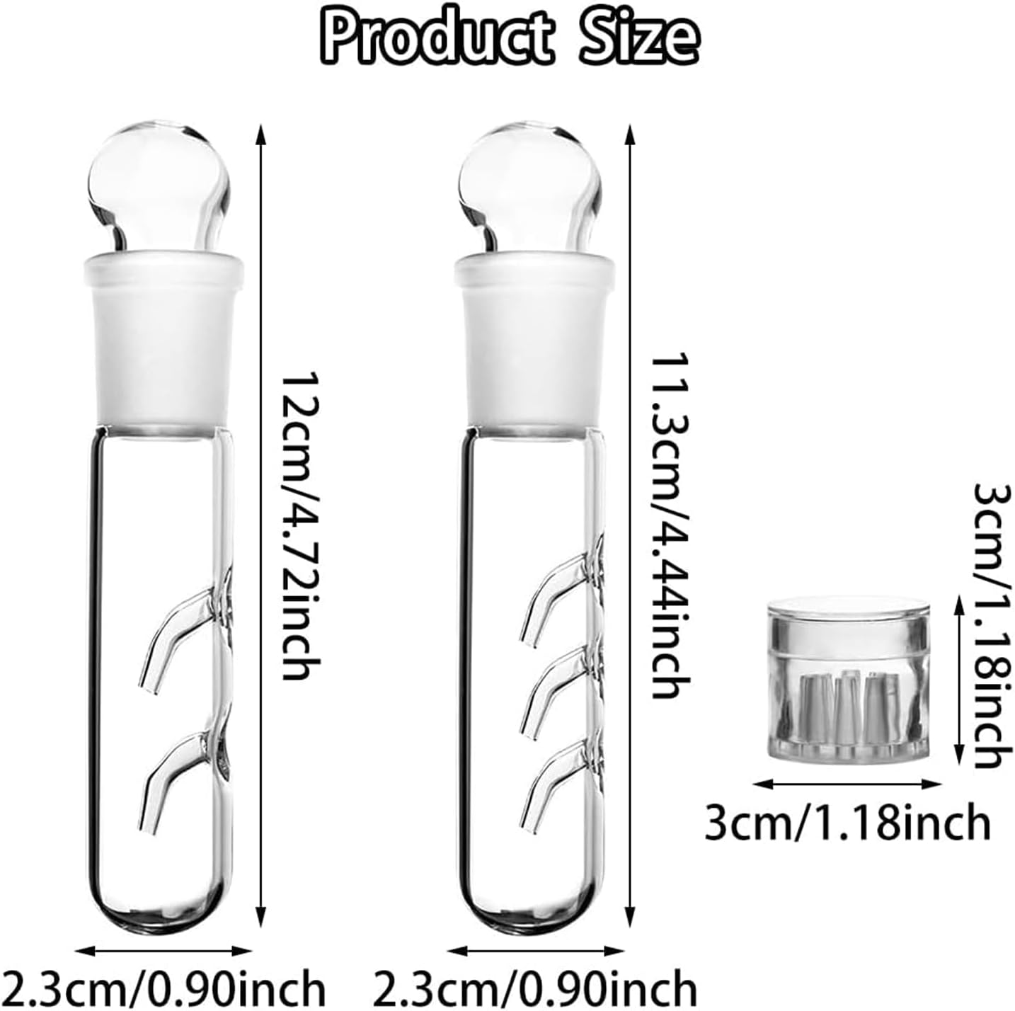 WEZCHUGHAOL Planaria Trap for Aquarium - 3Pcs Glass Leech & Bristle Worm Catcher, Shrimp Tank Cleaner with Dual Entrance Design, Safe Flatworm/Planaria Remover for Freshwater Fish Tank Accessories image number 1
