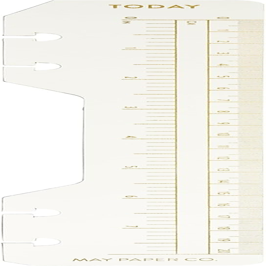 Levenger Half Letter Discbound Today Page Marker 8-Disc (Fits Levenger Junior, Arc by Staples, TUL Junior) (Gold)