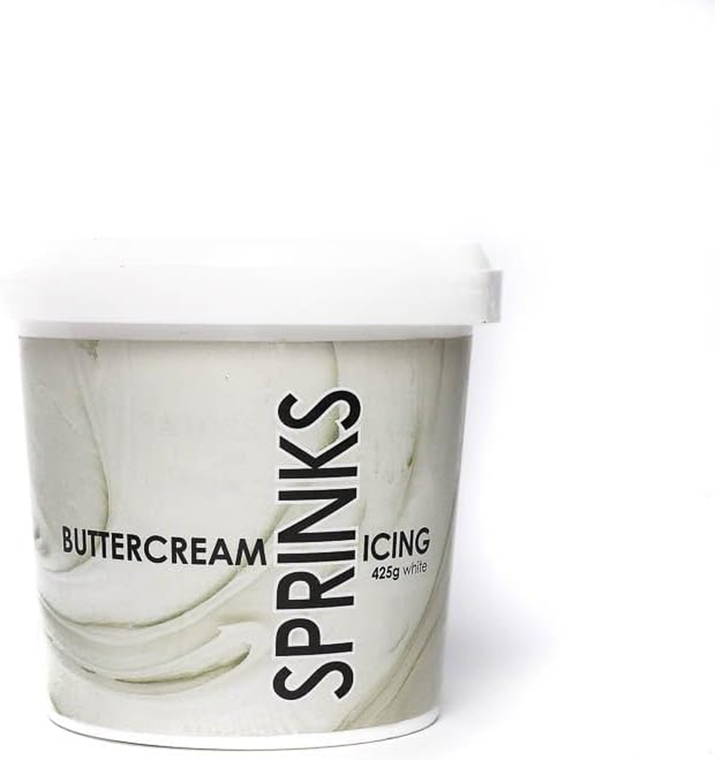 Sprinks Vanilla Flavour Buttercream 425G - Australian Made Buttercream Icing | Ready to Use Buttercream Frosting | Light and Delicious Vanilla Buttercream for Cakes | Whip for Extra Volume | Blue - Blue image number 4