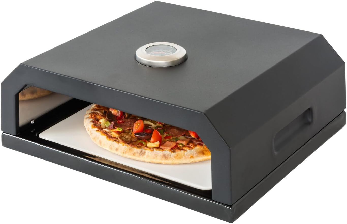 Healthy Choice Hacienda Pizza Oven Box with Built-In Thermometer - Transform Your BBQ into a Perfect Pizza Oven, Even Heat Distribution, Crispy Crusts, Artisanal Breads, User-Friendly Operation image number 5