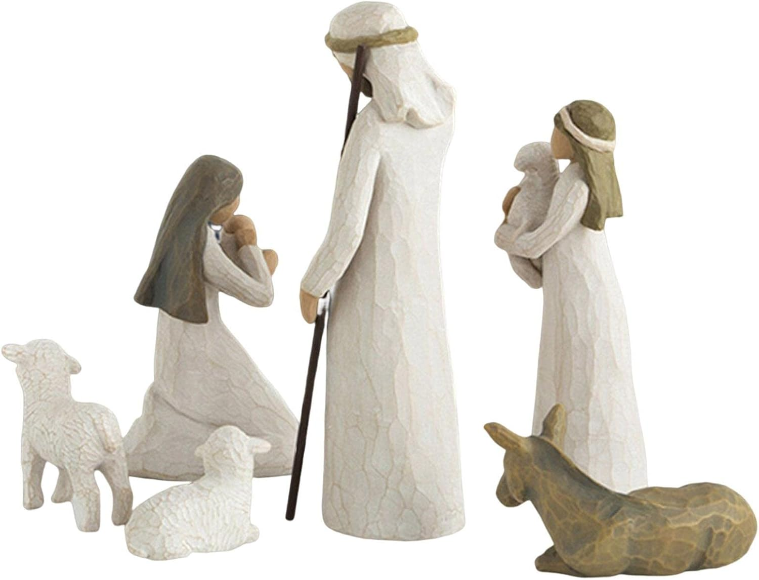 Nativity Set,6 Pcs Small Figurines Ornaments for Nativity Scene,Christmas Nativity Scene Resin Figures for Kids,Religious Gifts image number 5