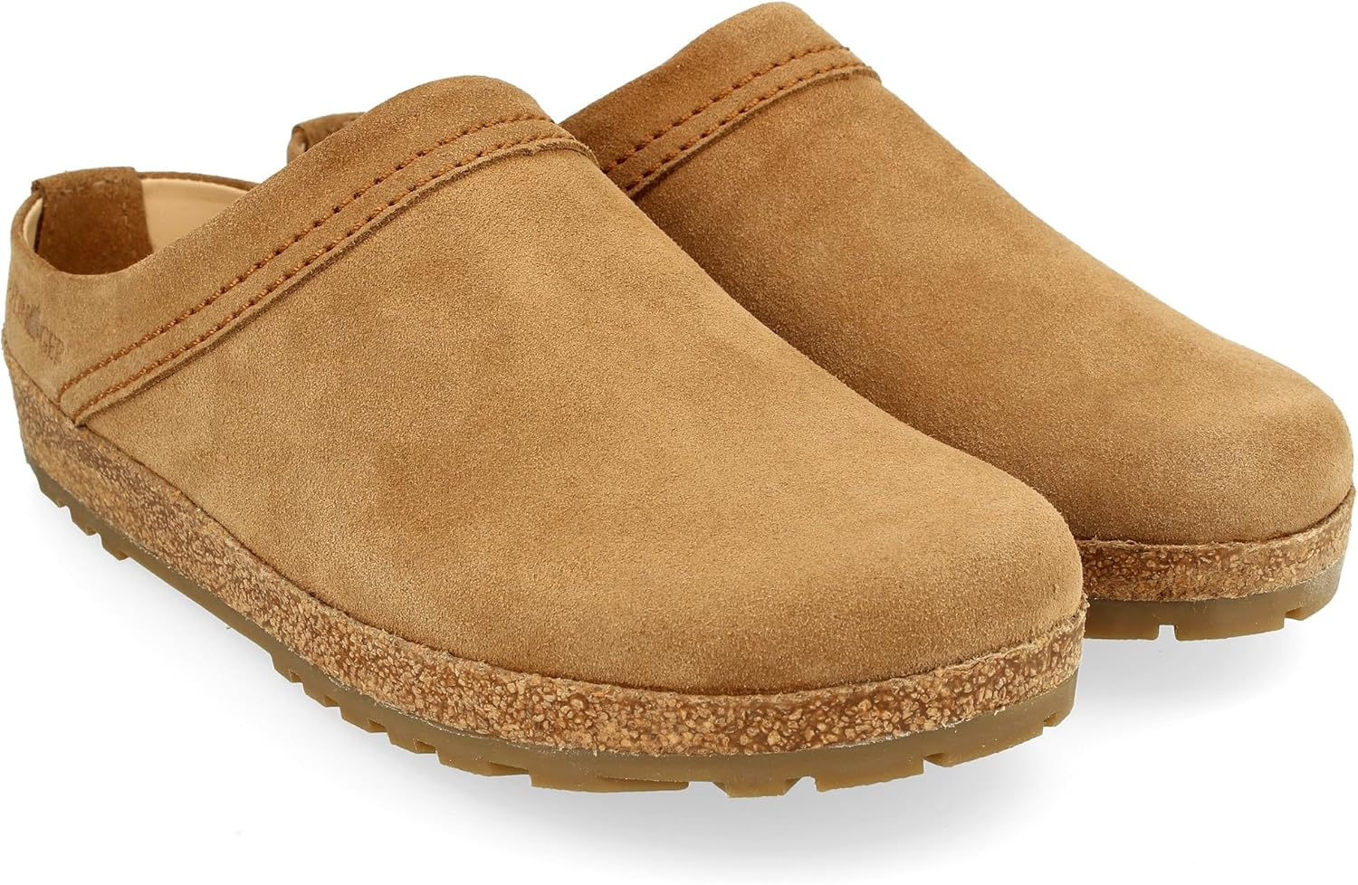 HAFLINGER Malm&ouml; Elegant Leather Clog with Rubber Sole and Cork Latex