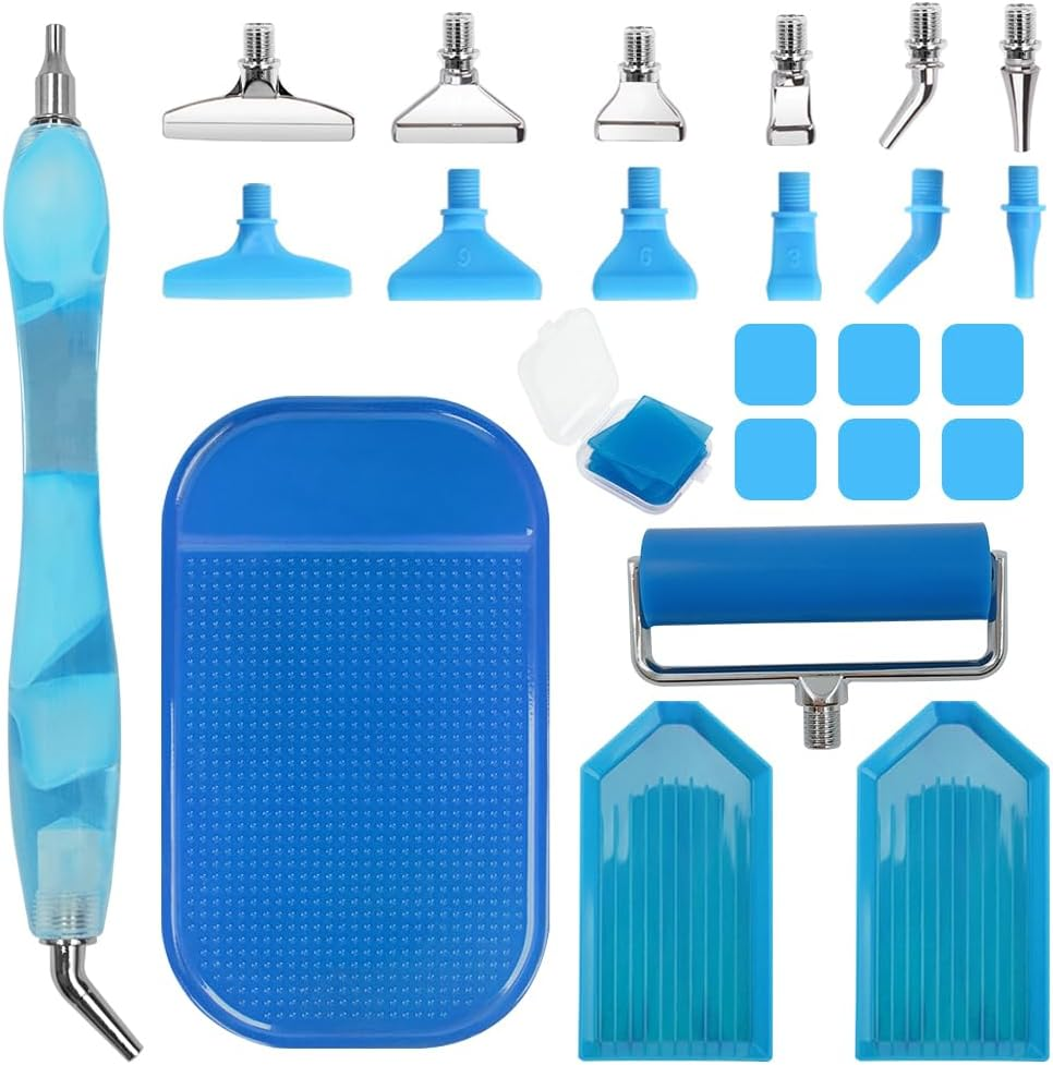 23 Pcs Diamond Art Painting Accessories, DIY Craft Kit for Adults, Multi-Color, Small, Unisex, All Seasons, Non-Foldable image number 5