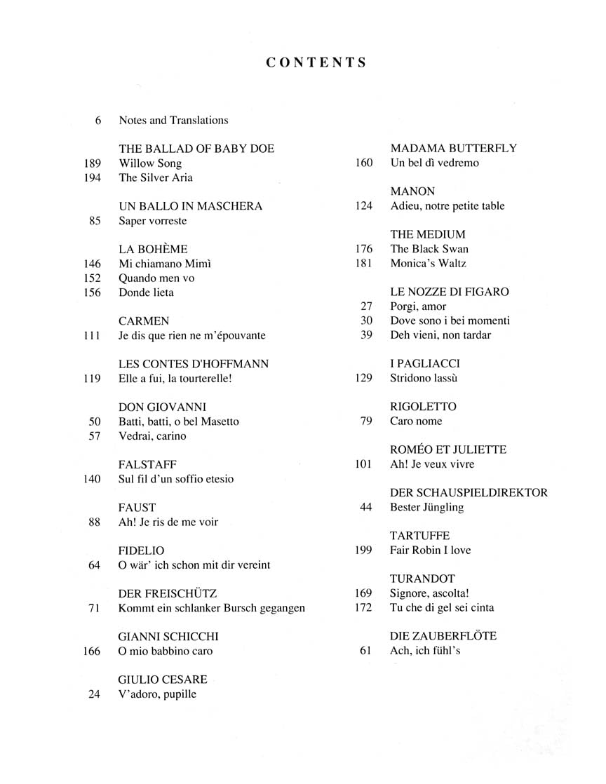 Arias for Soprano - G. Schirmer Opera Anthology Vocal Collection Classical Soprano Sheet Music and Songbook for Singers