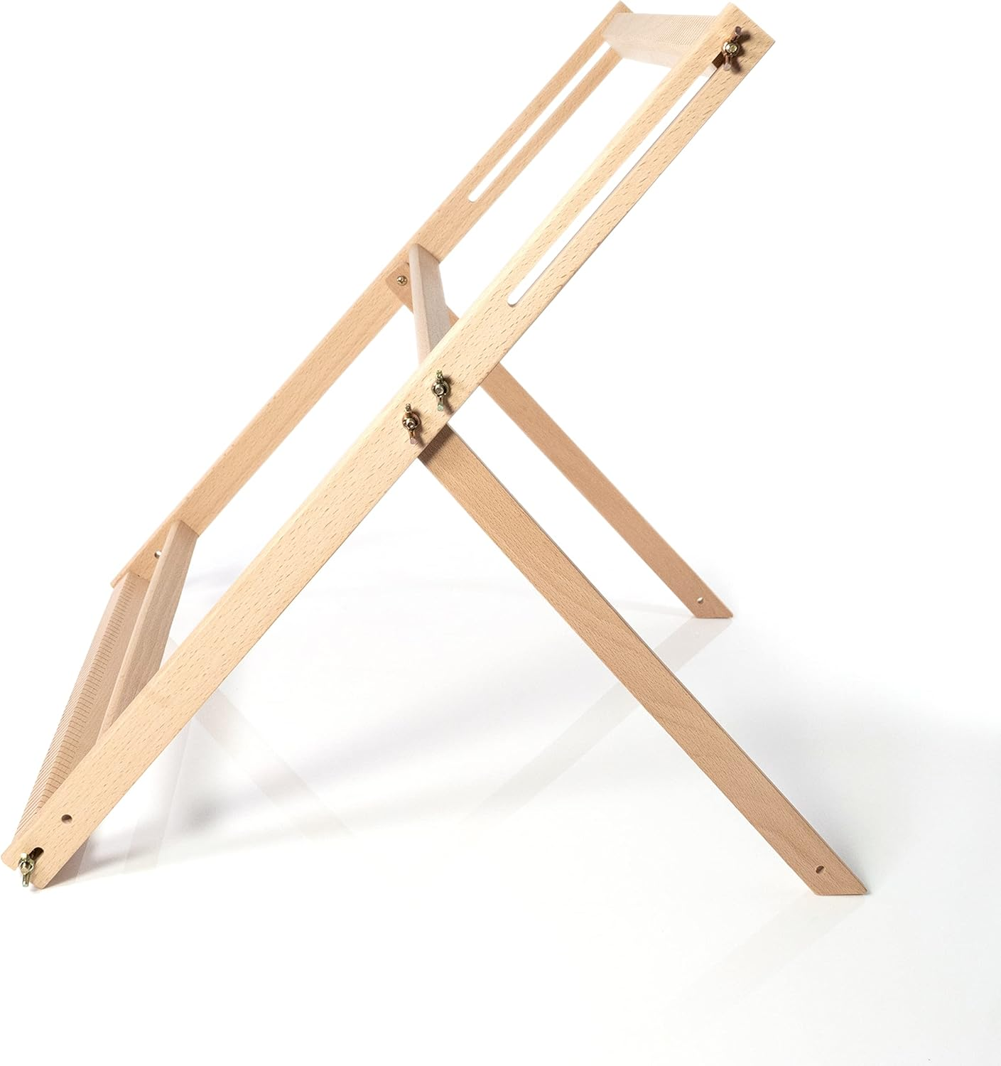 Wooden Weaving Loom - Large 23.4X18.5 Frame, Lift Up/Down, Adjustable Stand, Multi-Craft - Complete Kit image number 4