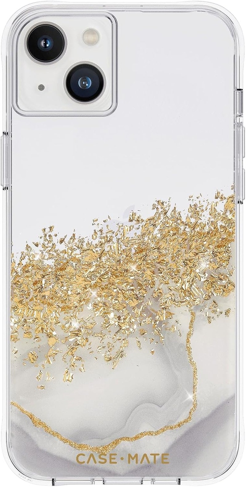 Case-Mate Iphone 14 plus Case - Karat Marble [10FT Drop Protection] [Wireless Charging Compatible] Luxury Cover with Cute Bling Sparkle for Iphone 14 plus 6.7", Anti-Scratch, Shock Absorbent, Slim Fit