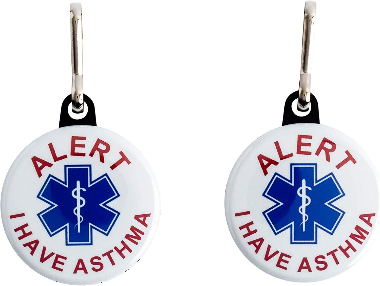 Secure ID I Have Type II Diabetes Button with Snap Clip, Life Alert Button, Medical ID Button for Emergency Situations, Medical Alert for Diabetes Patients (Pacemaker)