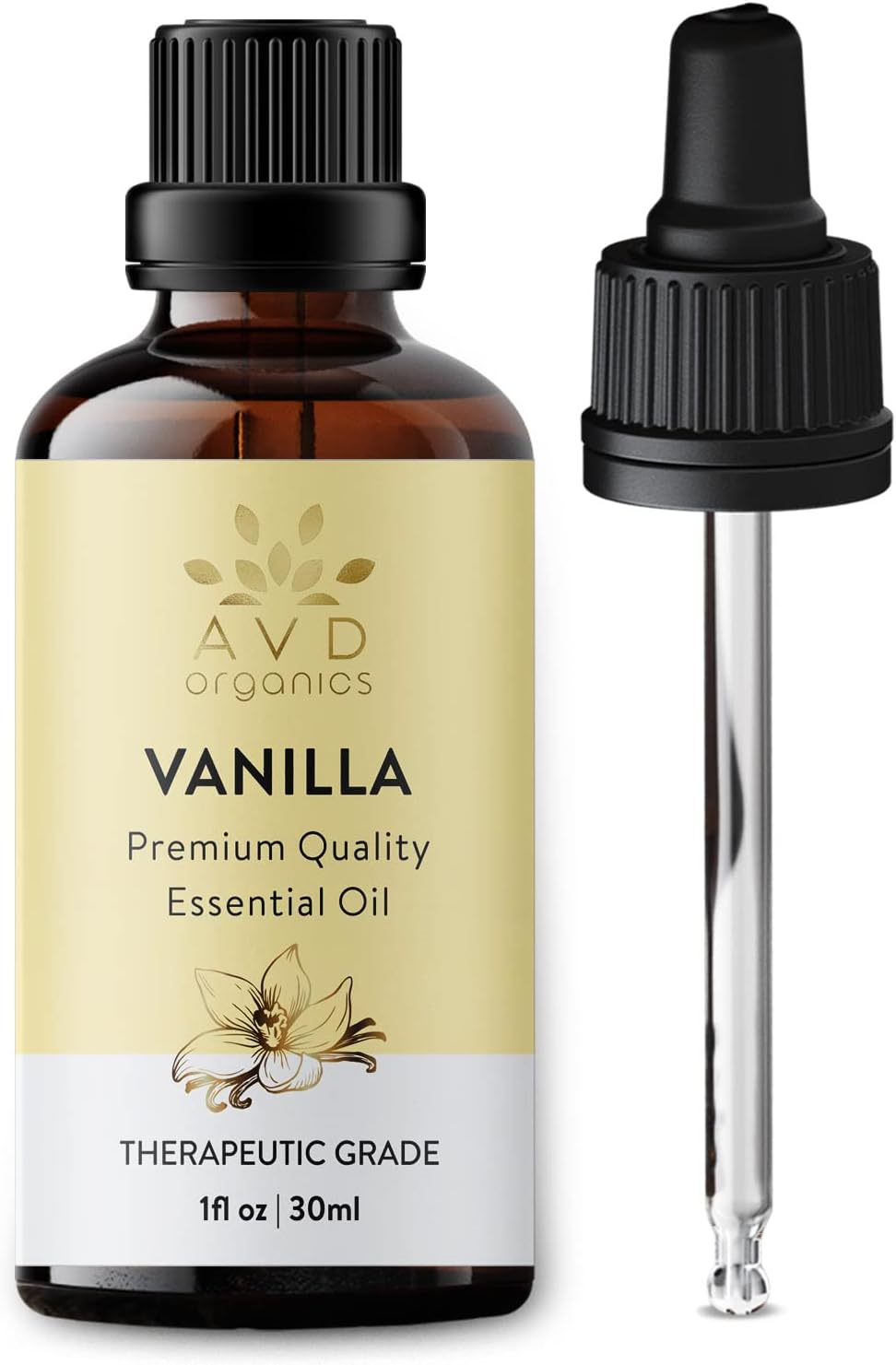 AVD Organics Vanilla Essential Oil 30Ml| Premium Quality Therapeutic Grade for Aromatherapy Diffuser, Humidifier, Relaxation, Sleep, Perfect Gifts | 1 Fl. Oz image number 3