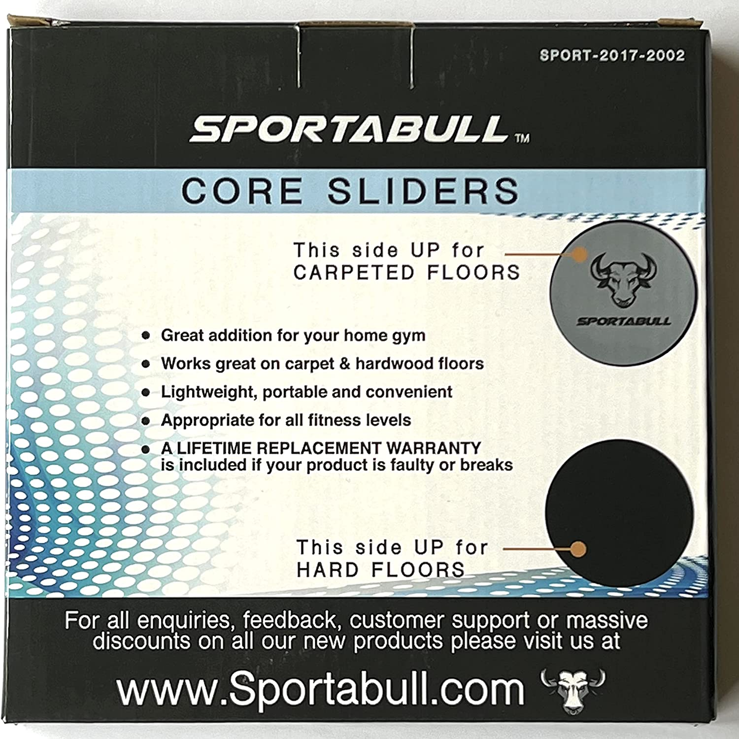 SPORTABULL Duel Sided Core Sliders - Premium Gliding Sliding Discs Double Purpose Hard Floors or Carpet for Home Gym Yoga Abs Workout Full Body Training image number 6