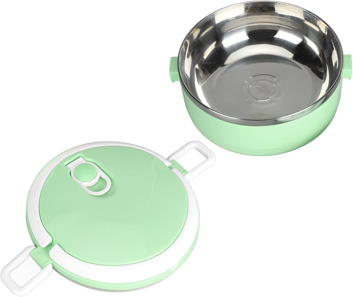 Thermal Insulated Food Box, Tight Stackable Thermal Lunchbox Silicone Sealing Ergonomic 304 Stainless Steel for School image number 6