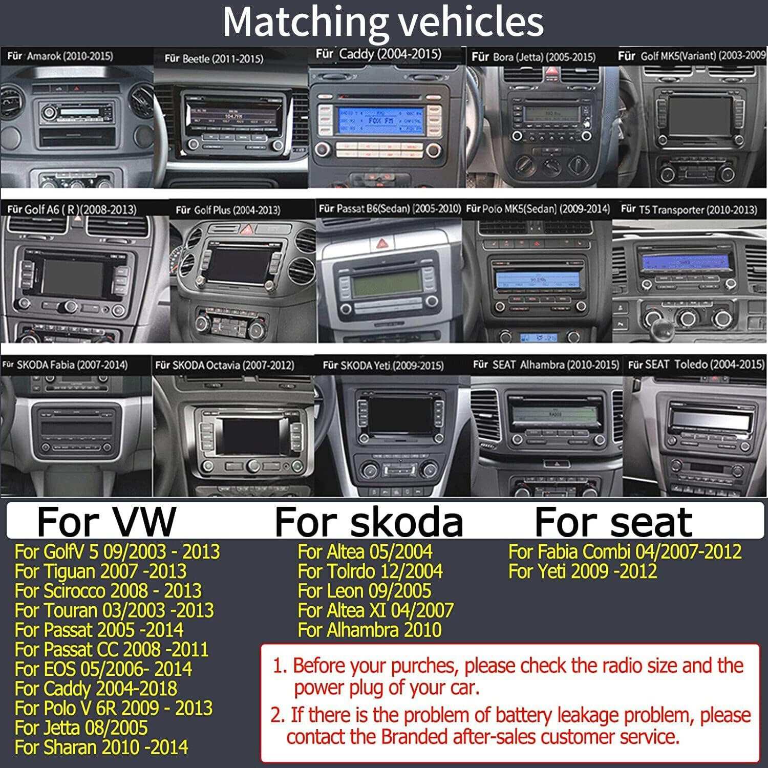 SCUMAXCON Wireless Carplay Android Auto RCD360 PRO3S RCD330 Car Stereo Radio Bluetooth OPS USB SD for Golf 5 6 MK5 MK6 Polo Passat B6 B7 Caddy Polo CC (NOT Support Backup Camera) image number 4