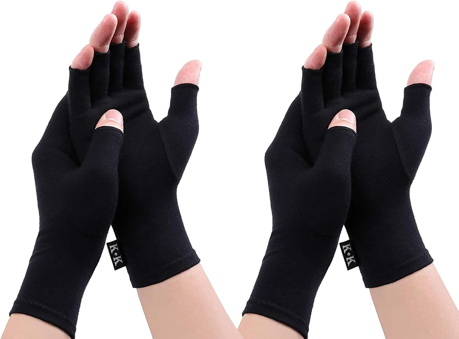 Rheumatoid Arthritis Gloves - Compression Gloves Fingerless Joint Pain Relief Hand Mitten Warmth Gloves Carpal Tunnel Gloves for Women Men