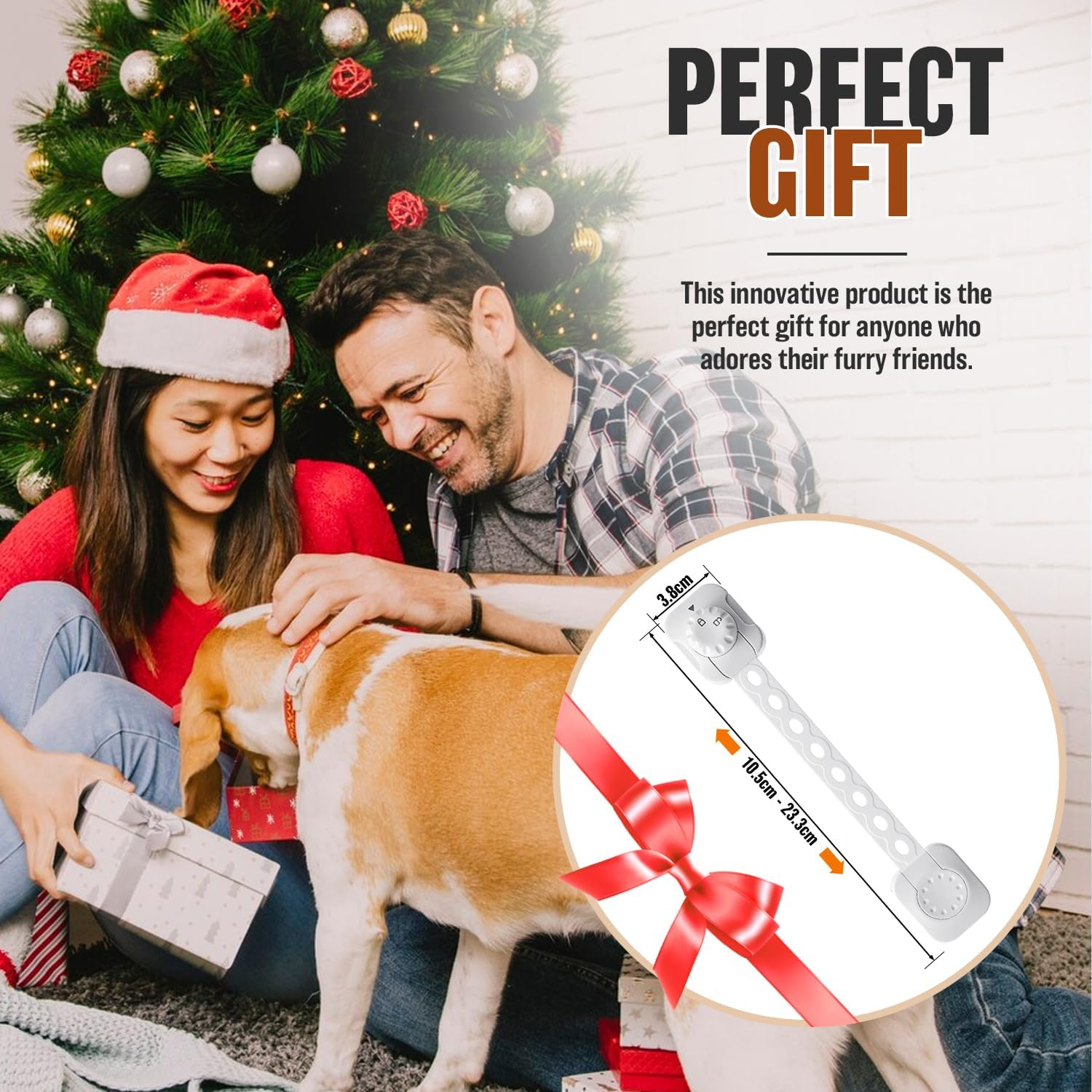 Cat Dog Door Holder Latch - Alternative to Keep Dogs Out of Litter Boxes and Food Adjustable Size Strap Economical Pet Gate and Interior Cat Door Stopper to Keep Dog Out of Litter Boxes and Food image number 6