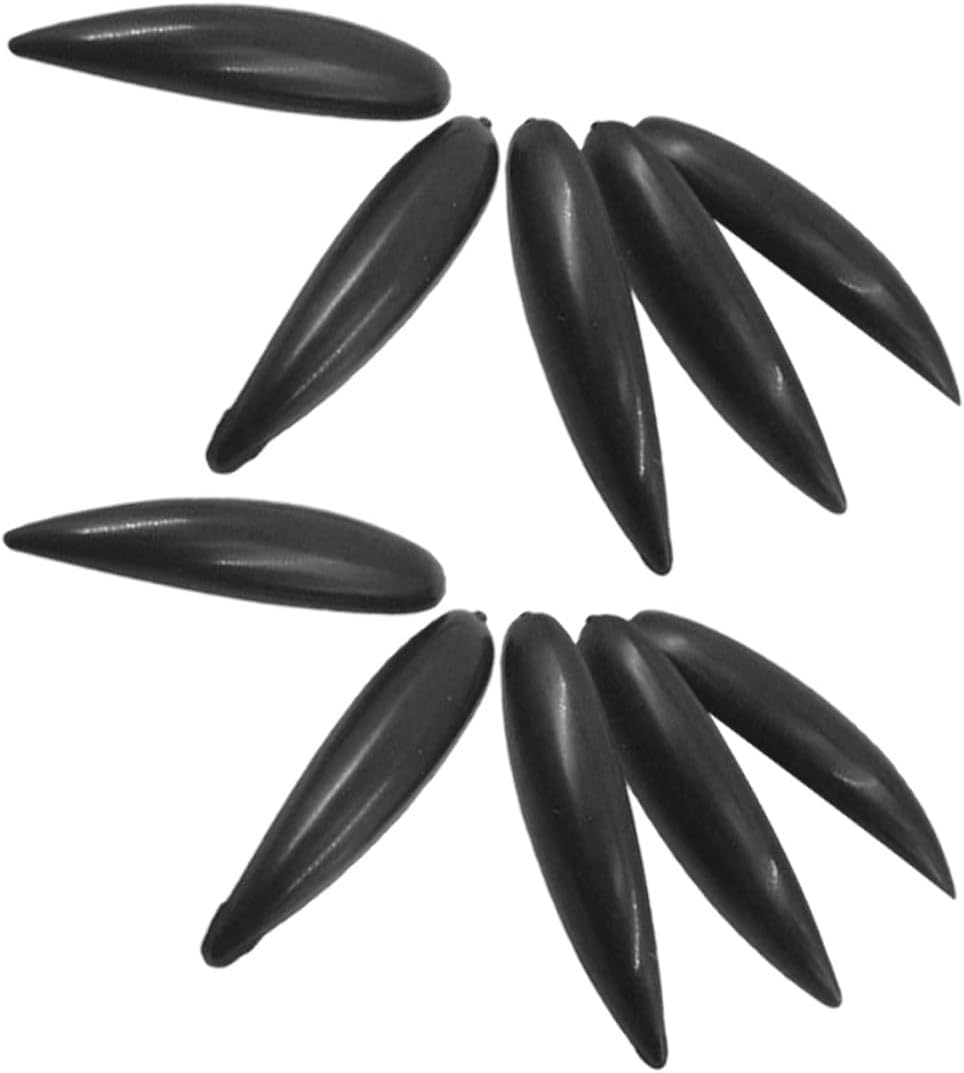 Vaguelly 10Pcs Black Plastic Fake Nails Gothic Press on Nails Women&rsquo;S Manicure Patches Removable Artificial for DIY Manicure Supplies image number 4