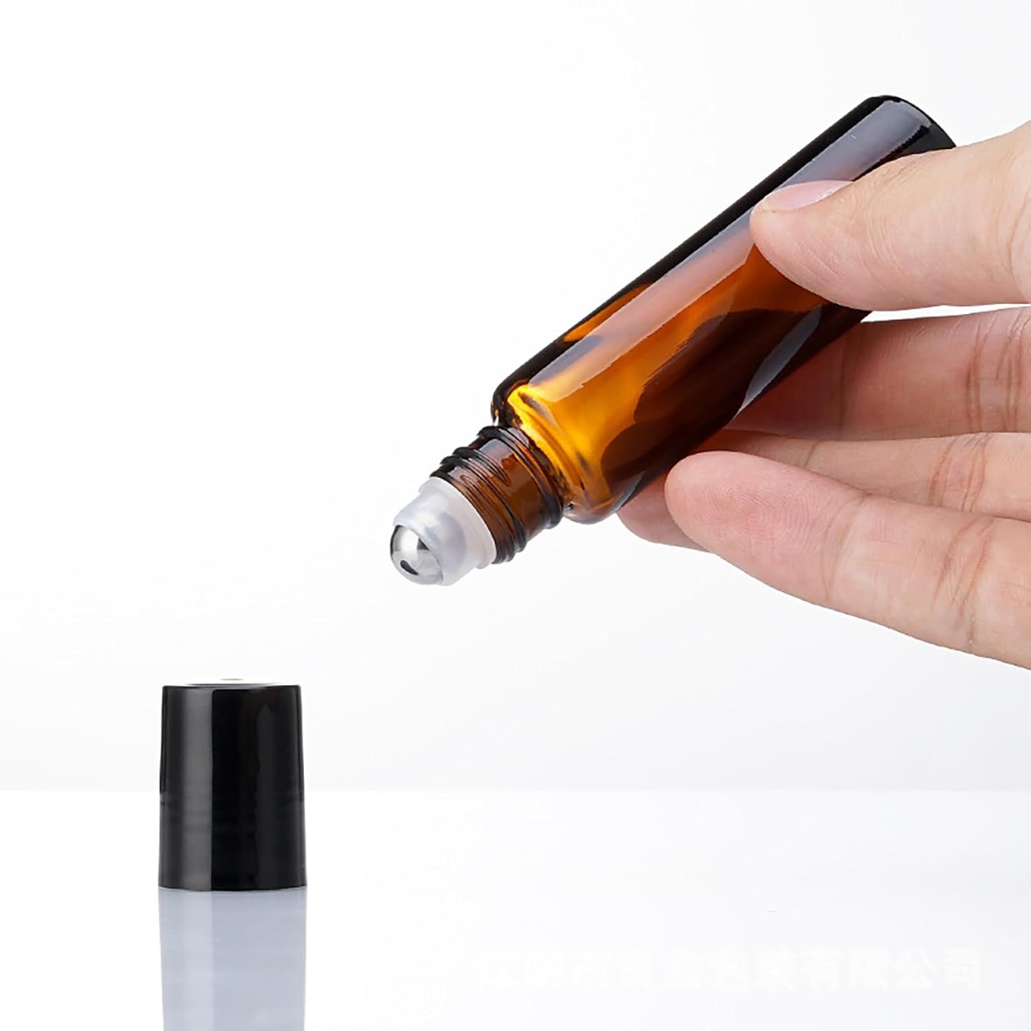 2PCS 15Ml Amber Rollerball Bottles Roller Ball Vial Glass Roller Dispenser Liquid Roller Bottles for Essential Oils Roll on Containers image number 6