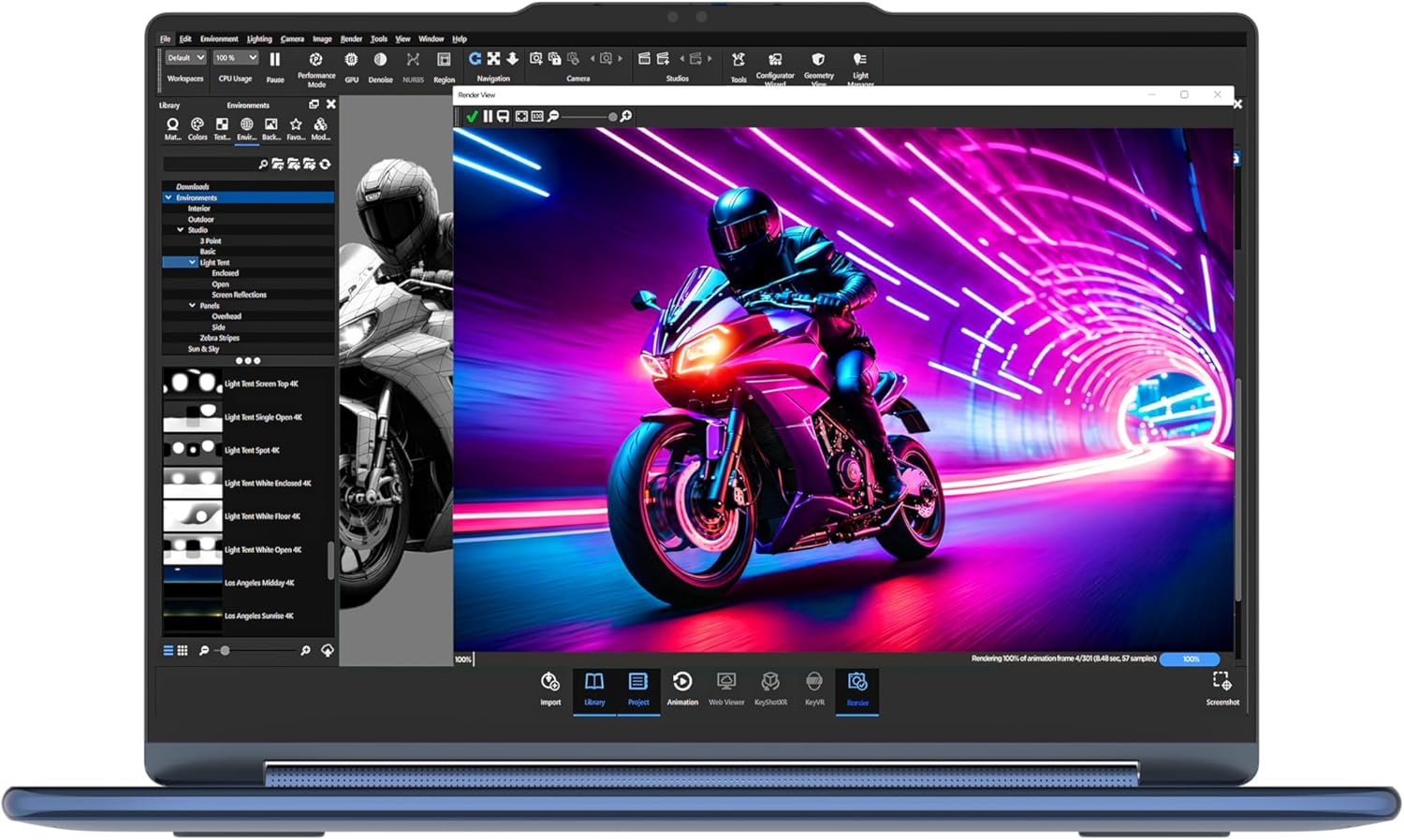 Lenovo Yoga 9 2-In-1 141ILL10 Co-Pilot+ 14" 4K WQUXGA OLED Touch Display Ultra 7 258V 32GB 1TB SSD Digital Pen Wifi7 Win11 Cosmic Blue 83LC000FAU image number 2